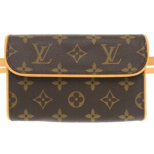 LOUIS VUITTON Authentic Brown Monogram Pochette Fanny Pack